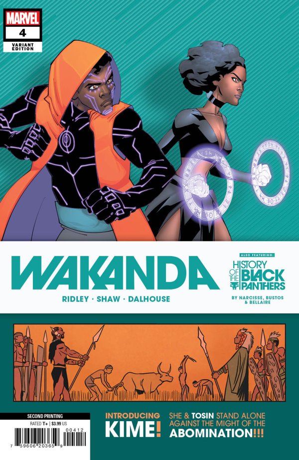 Wakanda #4 2nd Printing 1st Cover App Kime