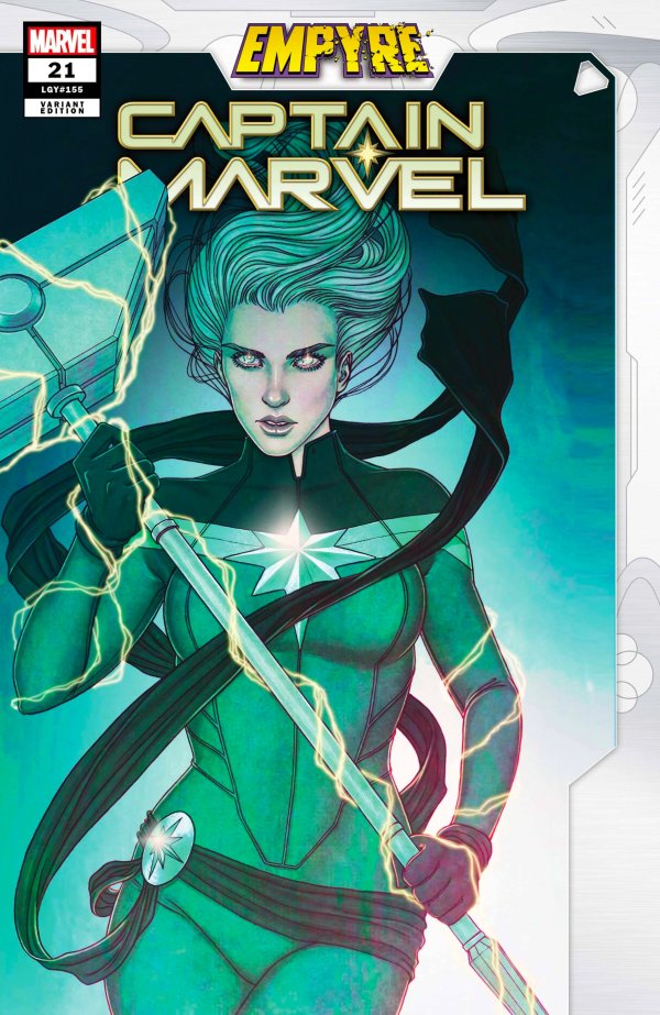 Captain Marvel #21 Frison Empyre Variant