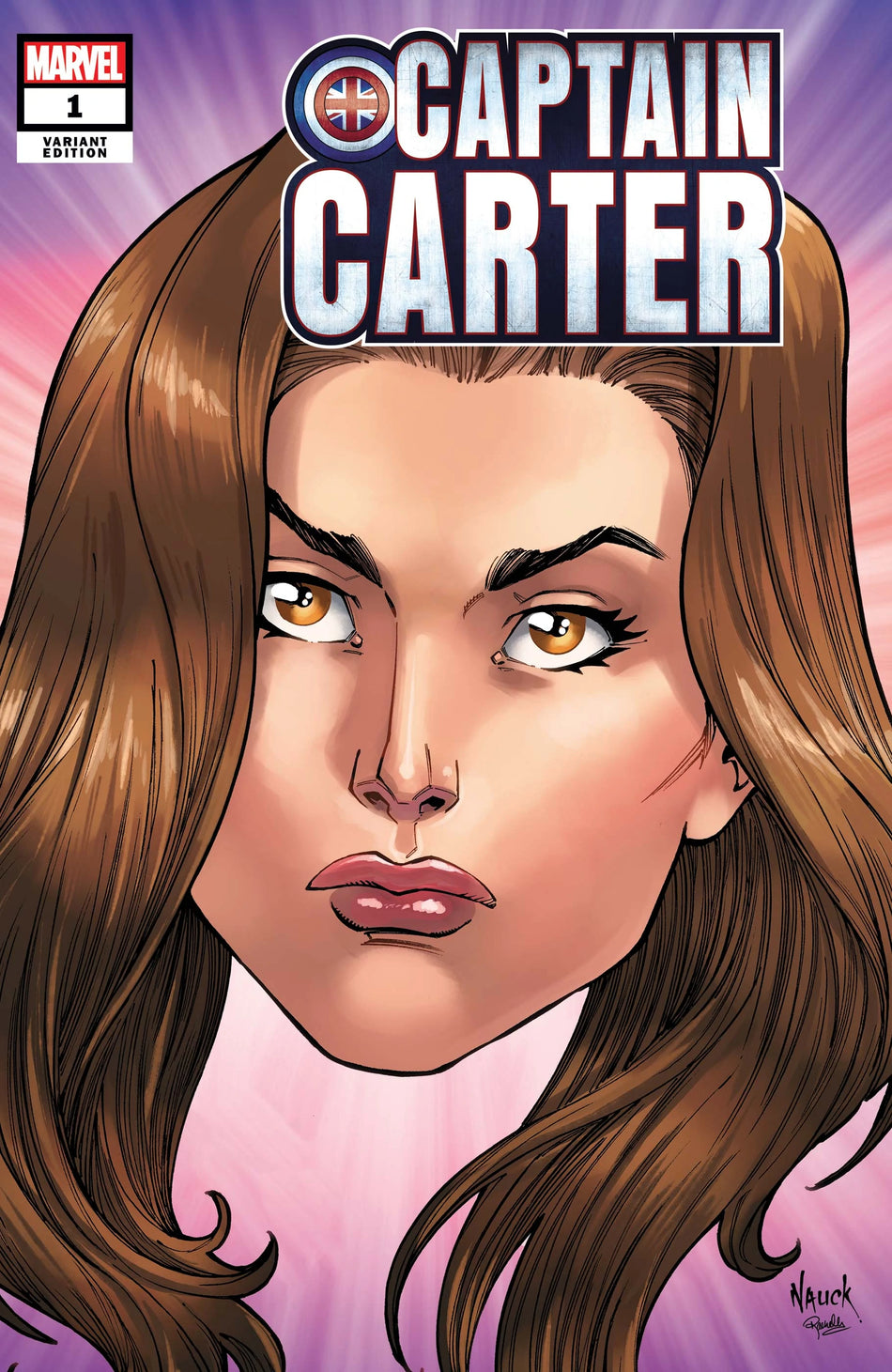 Captain Carter #1 Todd Nauck Headshot  Variant