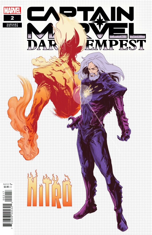 Captain Marvel: Dark Tempest #2 1:10 Villanelli Design Variant