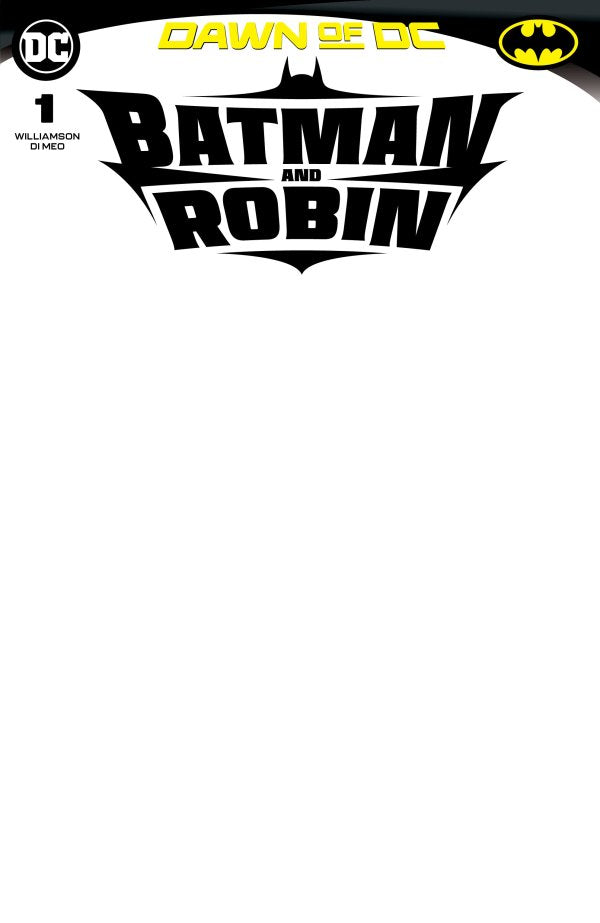 Batman and Robin #1 Cover D Blank Card Stock Variant