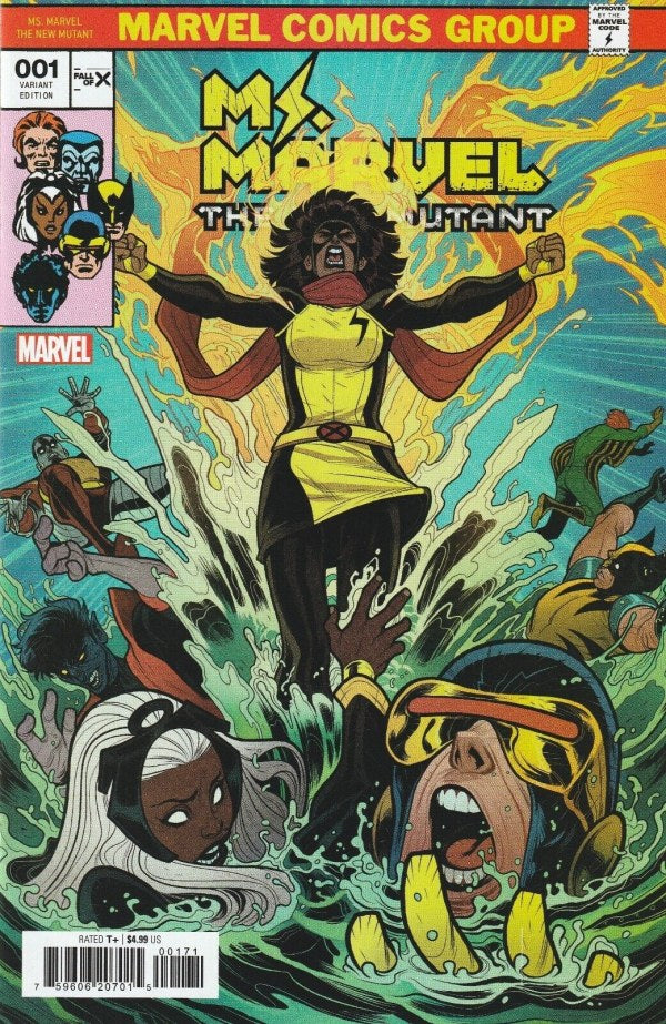 Ms. Marvel: The New Mutant #1 Elizabeth Torque Team Homage Variant