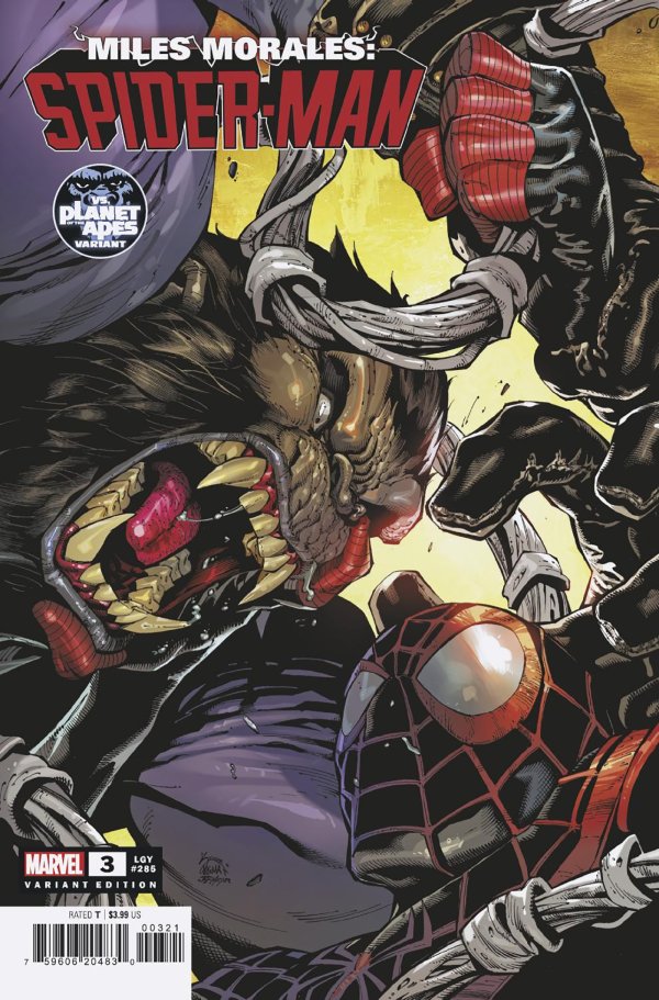 Miles Morales: Spider-Man #3 Stegman Planet Of The Apes Variant