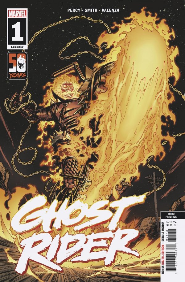 Ghost Rider #1 3rd Printing Smith  2022